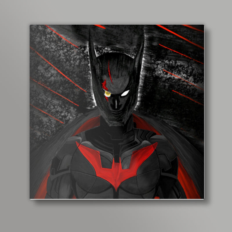 Batman Beyond Square Digital Sketch Square Art Prints