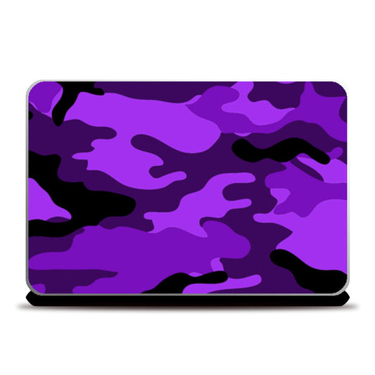 Violet Camo Laptop Skins