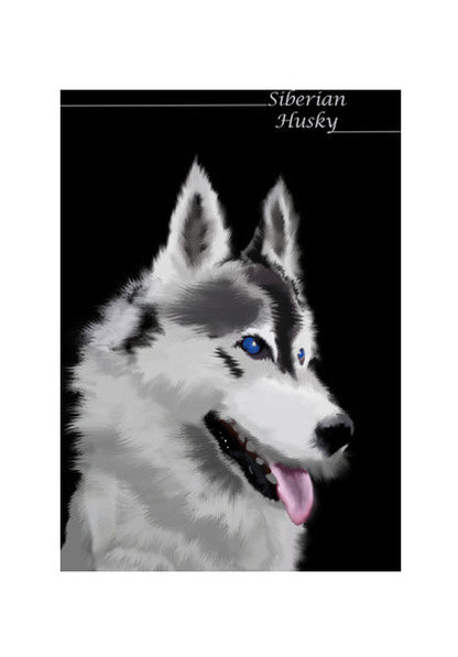 Animal Portrait: Husky Wall Art