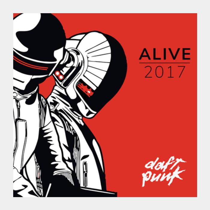 PosterGully Specials, Daft Punk Alive 2017 Square Art Prints