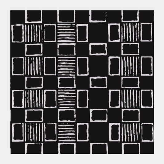 Square Art Prints, B&W Line Mix/Jasjeet Plaha, - PosterGully