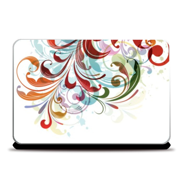 Laptop Skins, Floral Abstract Laptop Skin