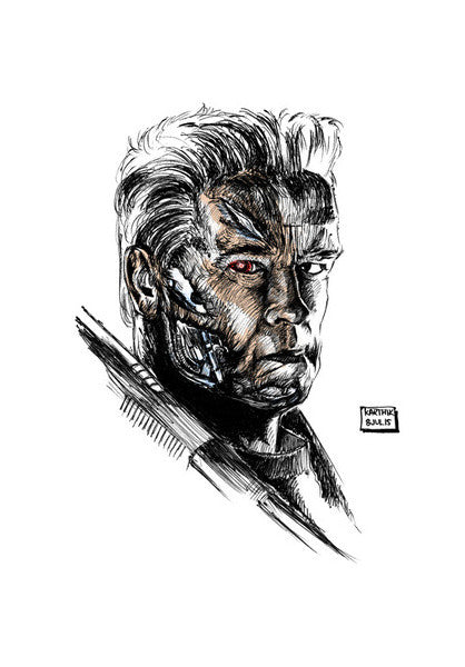 Wall Art, Arnold Schwarzenegger in Terminator Genisys Wall Art