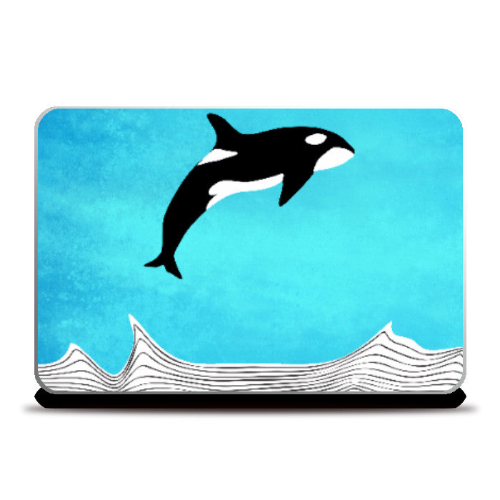 Laptop Skins, Fly Away Dear Whale Laptop Skin