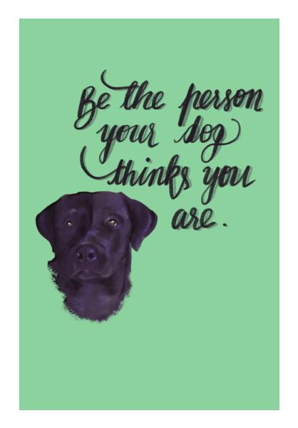 PosterGully Specials, Dog Person Wall Art