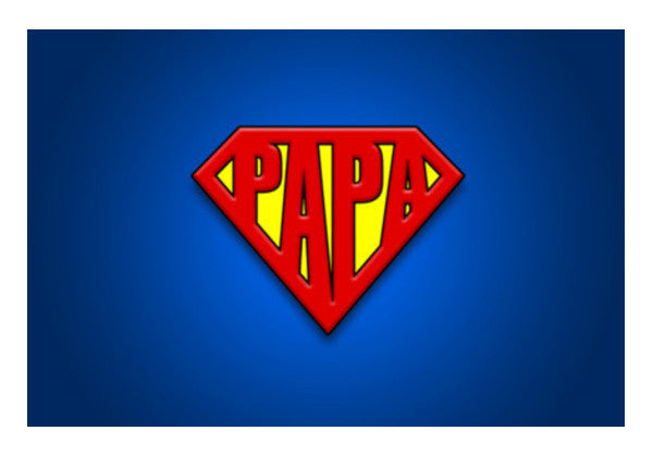 SUPER-PAPA  Father's Day Art PosterGully Specials