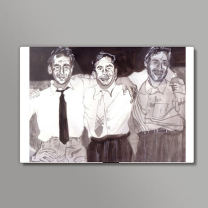 Bollywood superstars Dilip Kumar, Raj Kapoor and Dev Anand captured in a single frame Wall Art