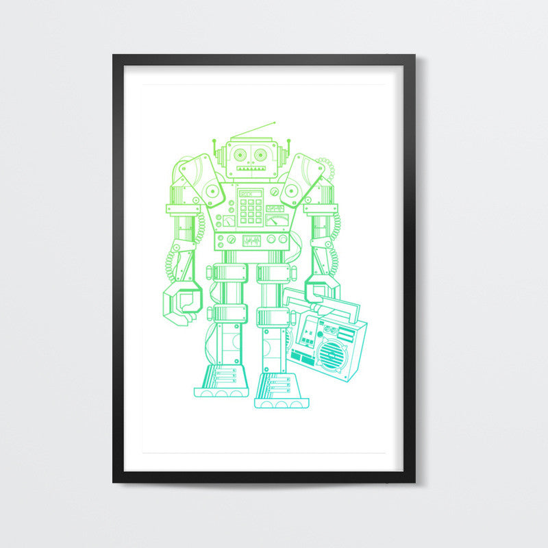 music robot Wall Art