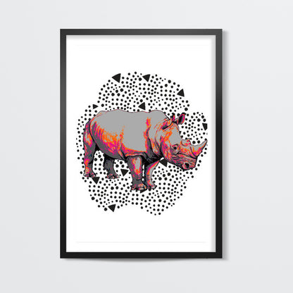 Rhino Footprints Wall Art | Lotta Farber