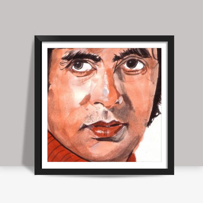 Bollywood superstar Amitabh Bachchan gave several blockbusters in a row in his prime Square Art Prints