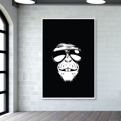 Monkey Glasses Giant Poster