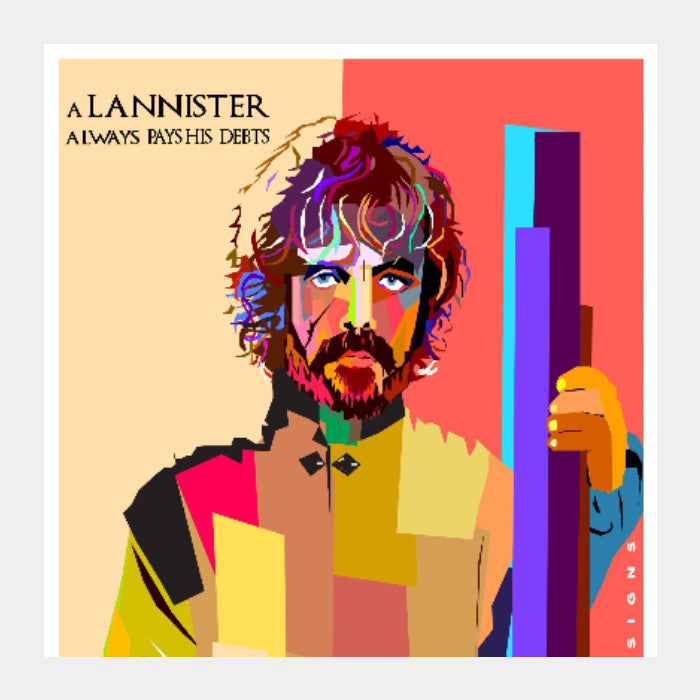 Square Art Prints, Tyrion