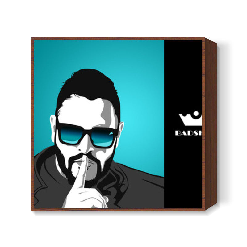 Badshah Vector Illustration Square Art Prints