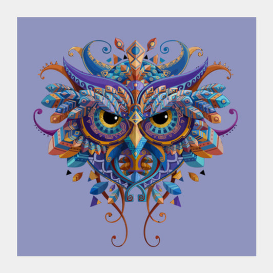 Owl Tribe Genius Square Art Prints PosterGully Specials