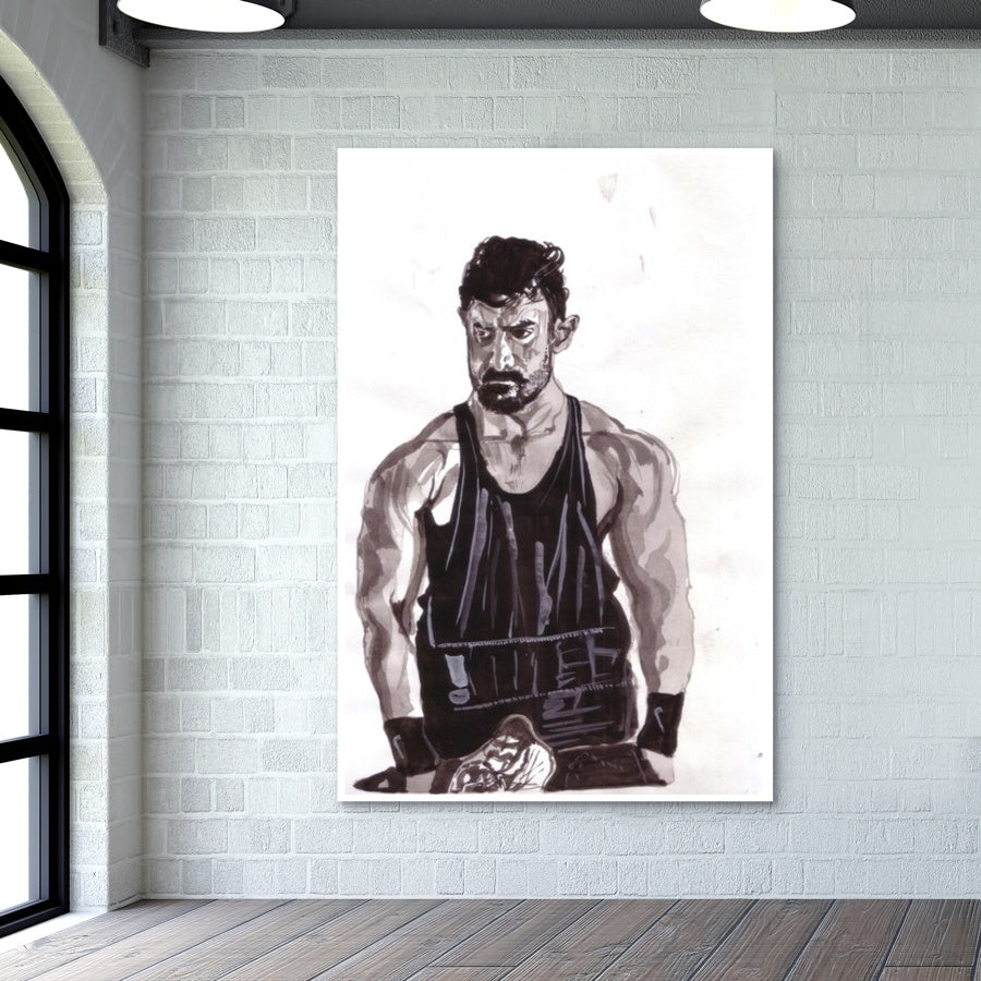 Aamir Khan is a spirited fighter Wall Art