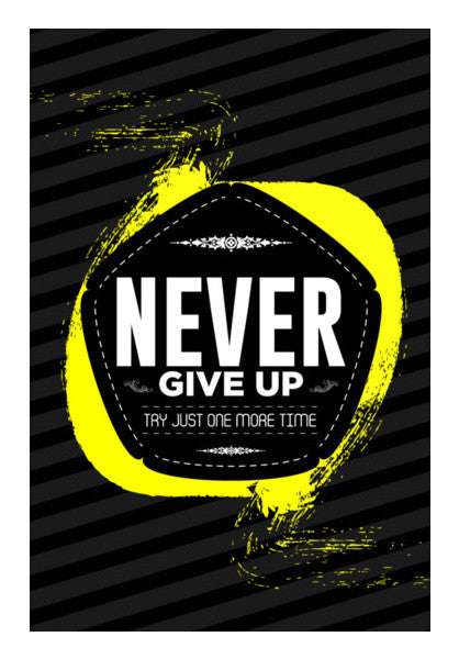 Never Give Up Art PosterGully Specials