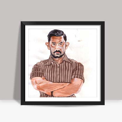 Aamir Khan is dedicated to his craft Square Art Prints