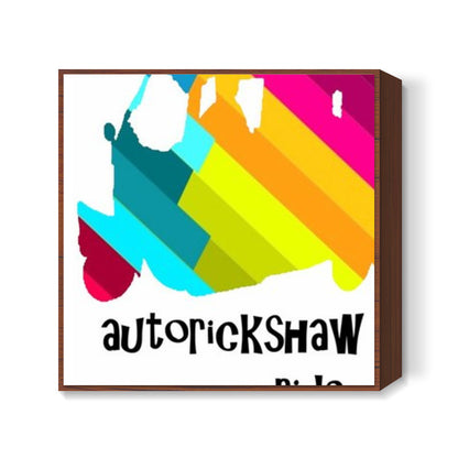 autorickshaw Square Art Prints