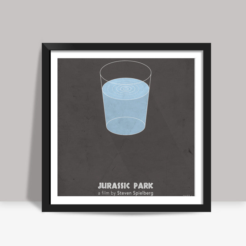 Jurassic Park Minimal Square Art Prints