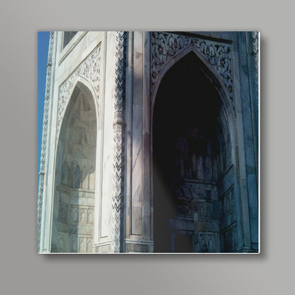 Taj Mahals Walls Square Art Prints