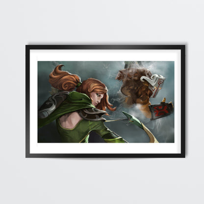 Windranger & Juggernaut- Dota 2 Wall Art