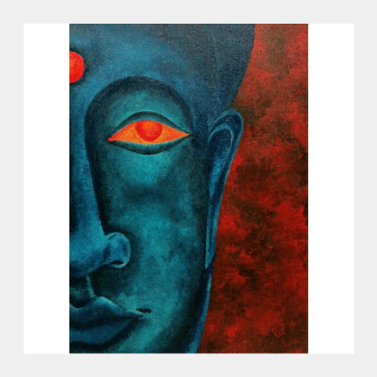 Square Art Prints, Buddha Square Art Prints