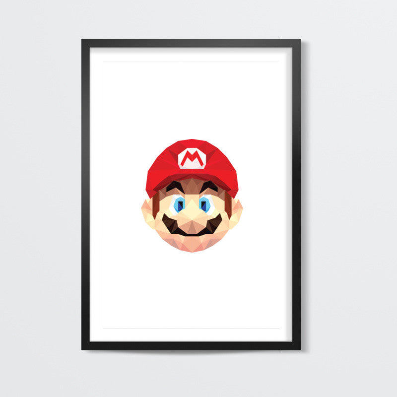 Mario Low Poly Wall Art