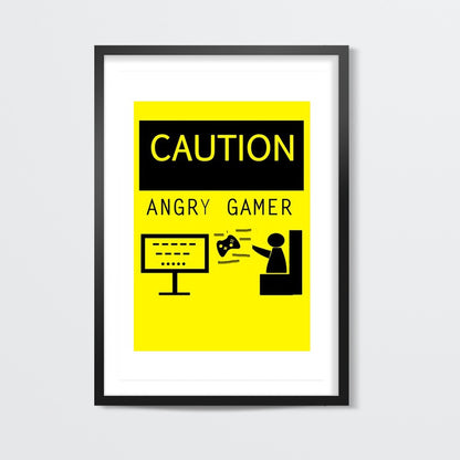 ANGRY GAMER Wall Art