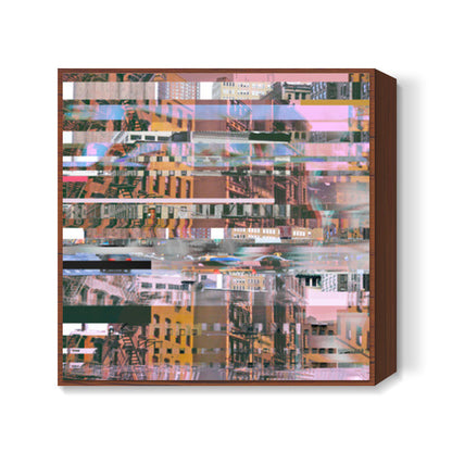 Glitch 2 Square Art Prints