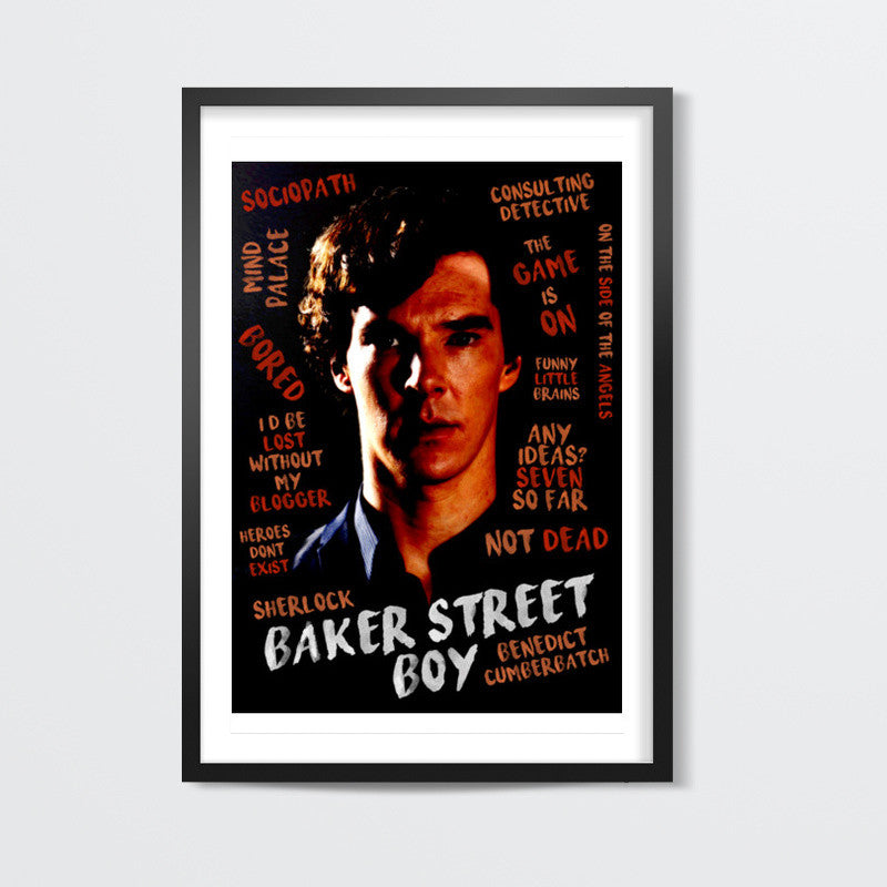 BBC SHERLOCK | Benedict Artwork | Baker street boy | Wall Art