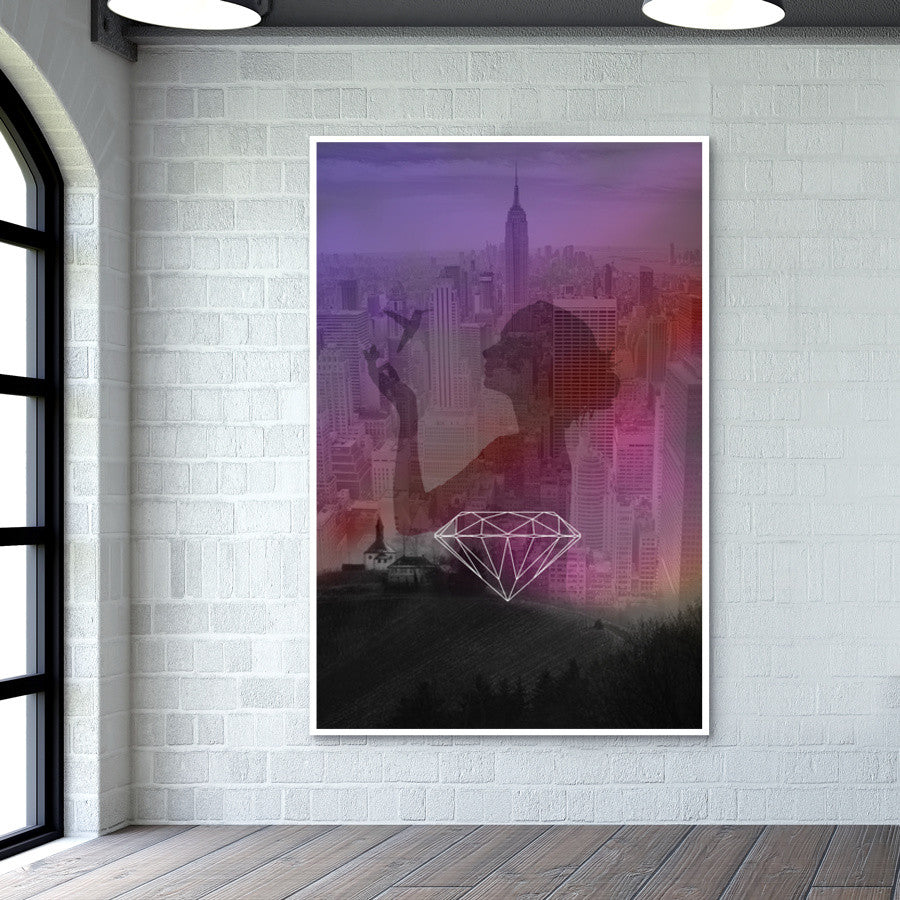 diamond girl from new york Wall Art