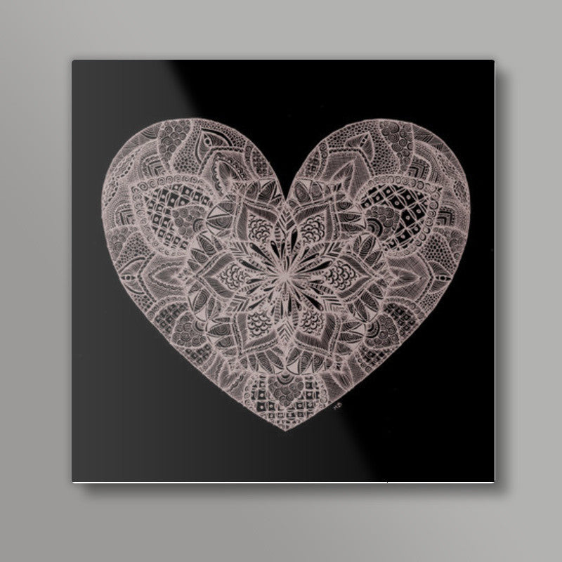 The Burst Of Love Square Art Prints