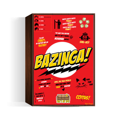 Big Bang Theory Bazinga Wall Art