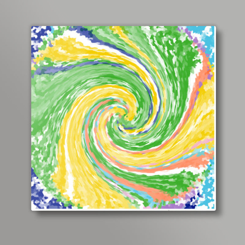 Twirl Square Art Print l Artist: Seema Hooda