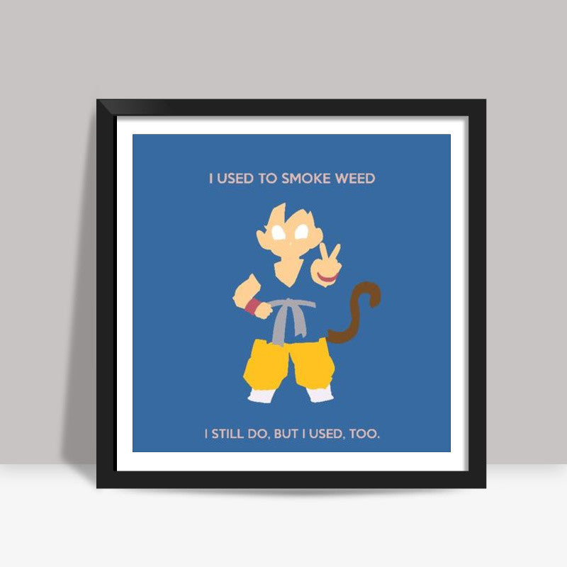 Goku Stoner Dragon Ball Square Art | Rishabh Bhargava