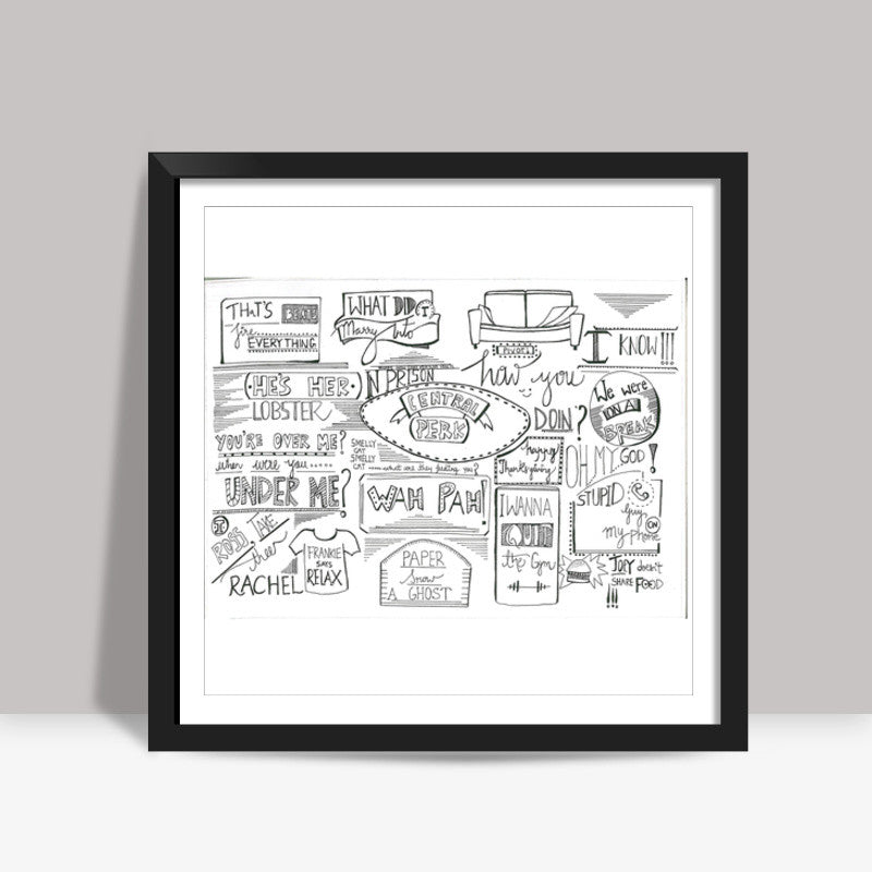 F.R.I.E.N.D.S Square Art Prints