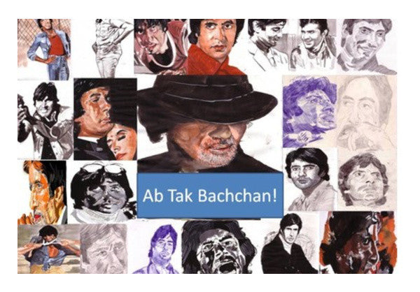 Amitabh Bachchan is one of the biggest superstars of Bollywood Wall Art