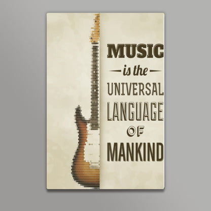 Music is the Universal Language of Mankind Wall Art