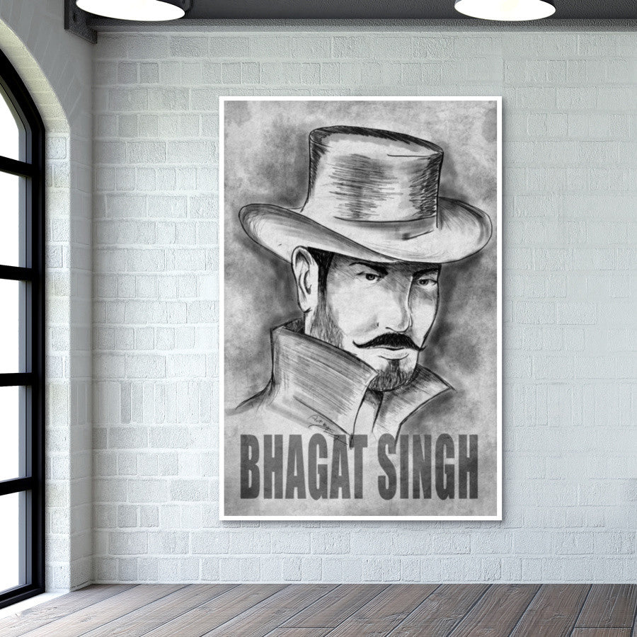 ArtStation - Bhagat Singh Painting.