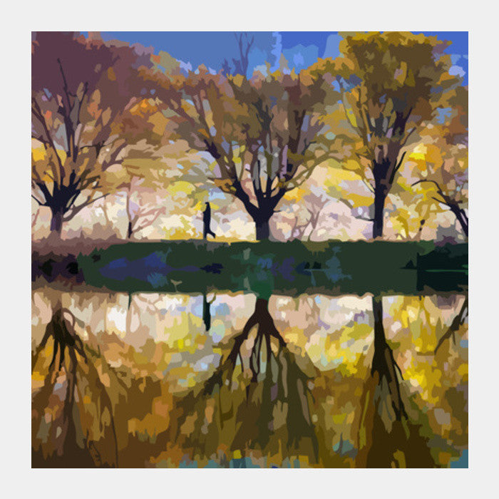 Square Art Prints, River Square Art Prints