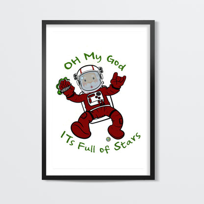 Astro Claus Wall Art