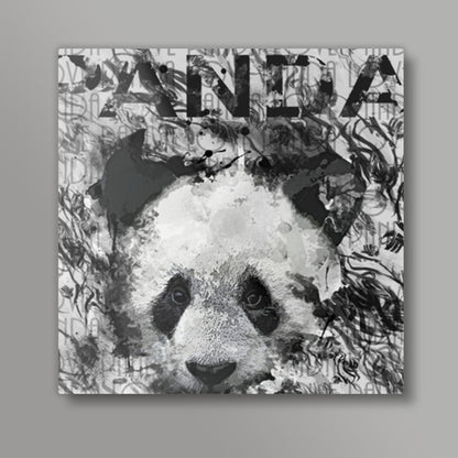 Square abstract Panda Square Art Prints