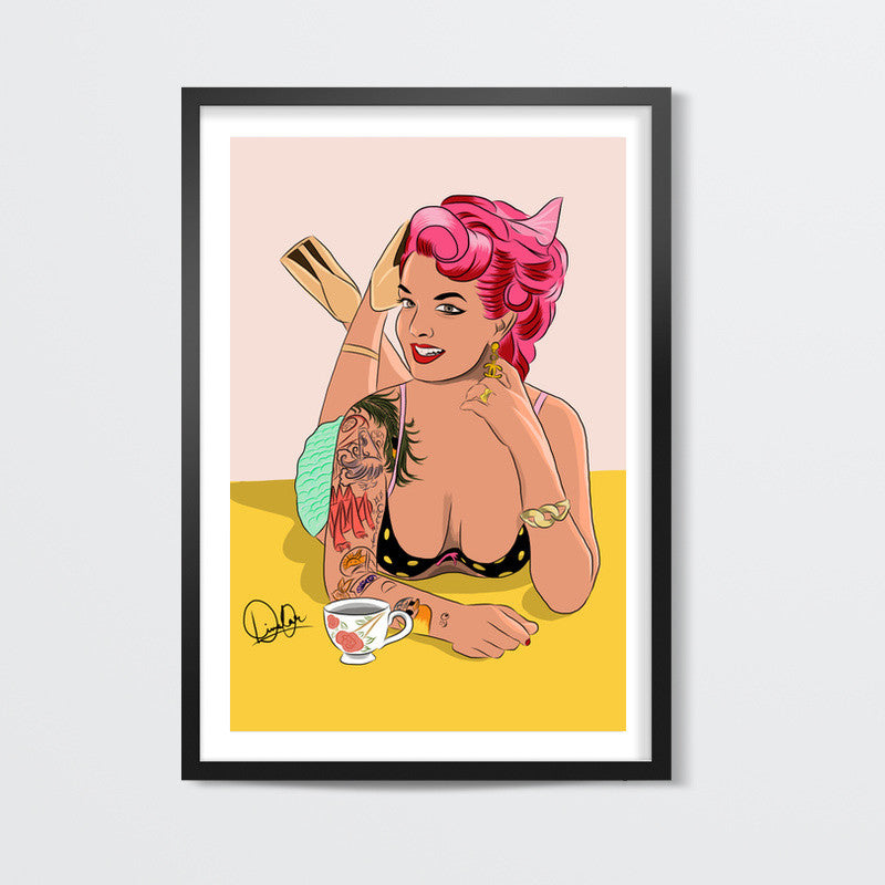 Pinup Model Wall Art