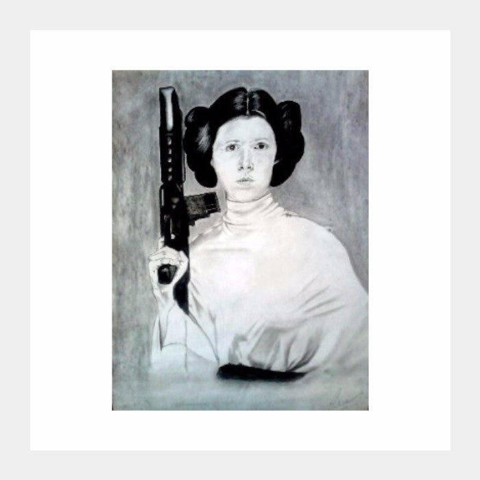 Square Art Prints, Princess Leia