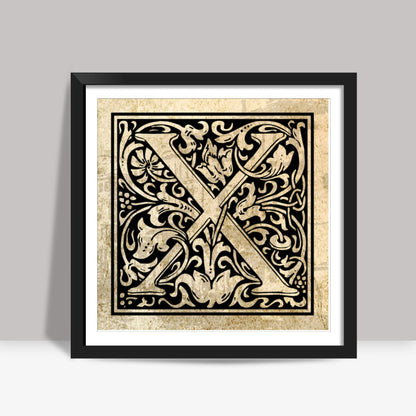 Ornate X Square Art Prints