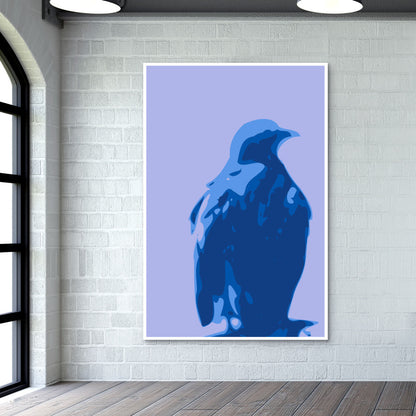 Abstract eagle blue | Artist Keshava Shukla