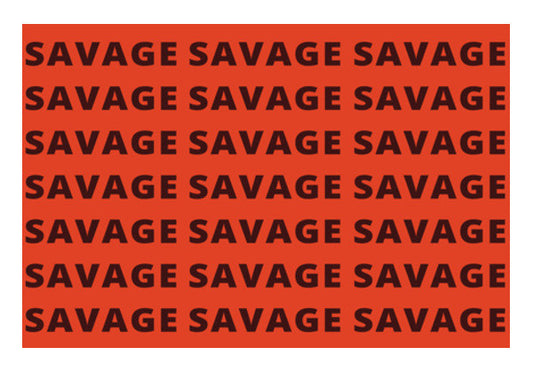 Wall Art, Savage AF Funny Typography Wall Art