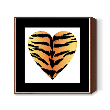 Tiger Heart Square Art Prints