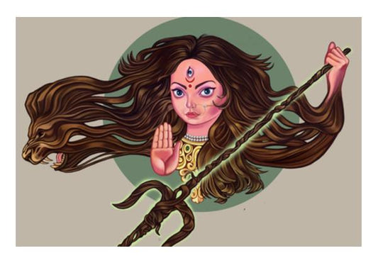PosterGully Specials, Durga Wall Art | chaitanya kumar | PosterGully Specials, - PosterGully