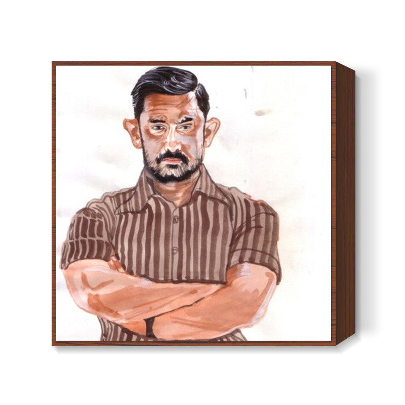 Aamir Khan is dedicated to his craft Square Art Prints